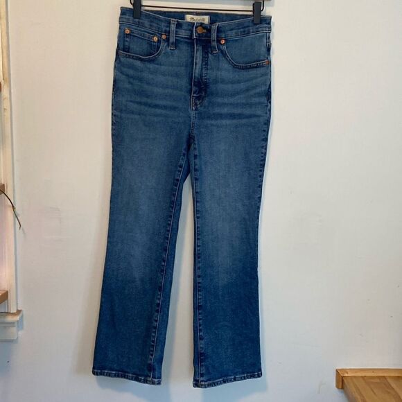 Madewell Medium Wash High Rise Cali Demi Boot Jeans Size 27 - Picture 1 of 11